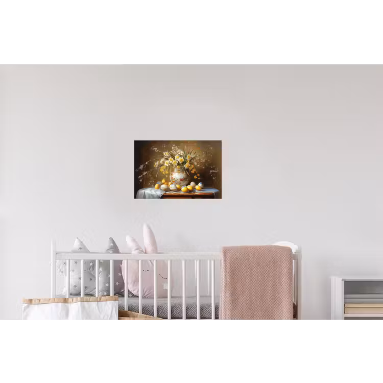 Paaseieren - Stilleven - Vaas Muursticker klein -kinderkamer