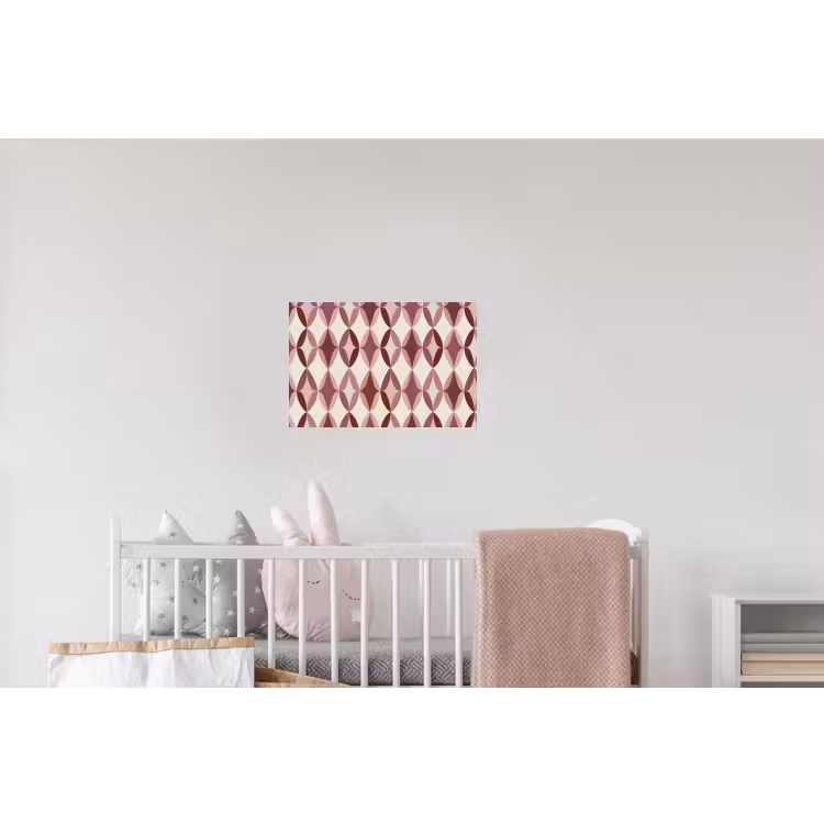 Ovaal - Textuur - Roze Muursticker klein 286 -kinderkamer