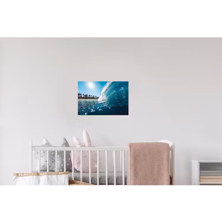 Oceaan - Golf - Strand - Natuur - Blauw Muursticker klein -kinderkamer