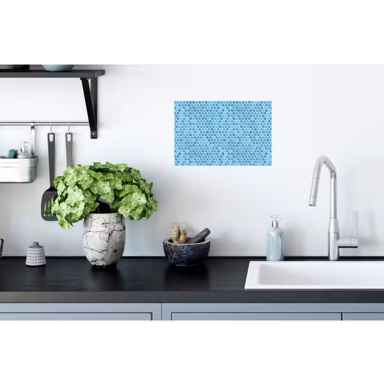 Penny - Mozaïek - Lichtblauw Muursticker klein 286 -keuken