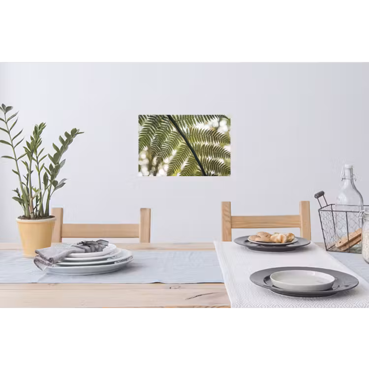 Plant - Blad - Natuur - Groen - Detail Muursticker klein -eettafel
