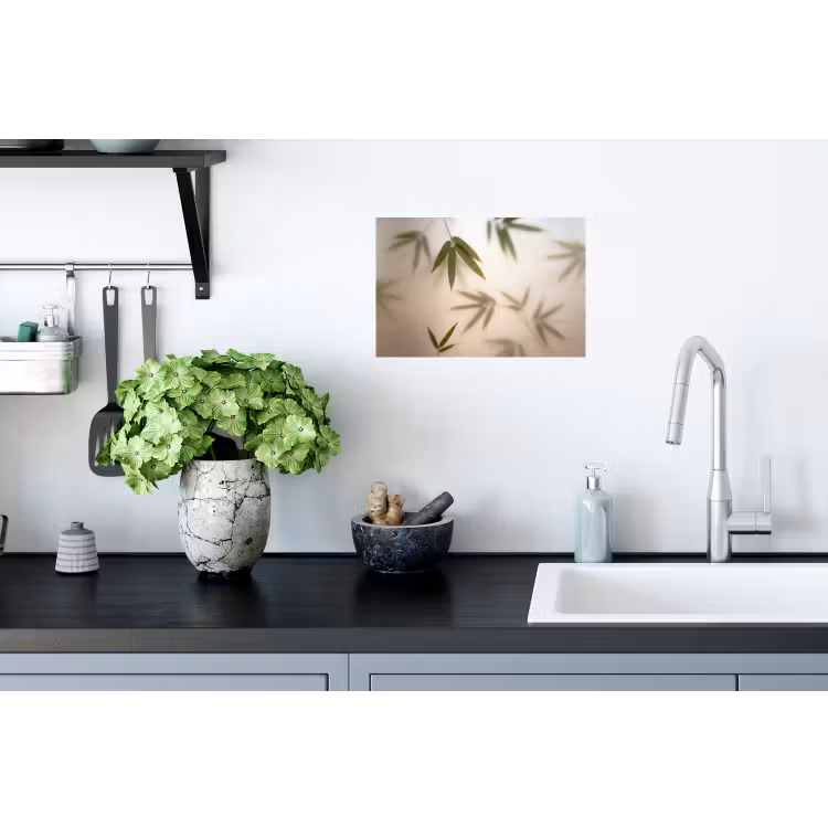 Planten - Bladeren - Natuur - Groen Muursticker klein -keuken
