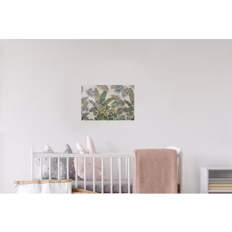 Planten - Tropisch - Mozaïek - Natuur - Groen Muursticker klein -kinderkamer