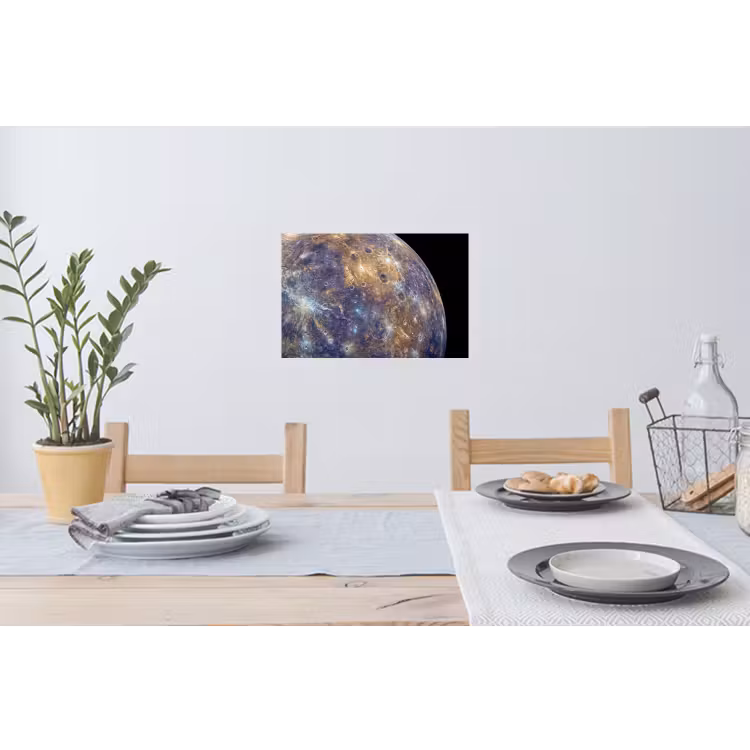 Wandtattoo – Planet – Krater – Weltraum - Planeet - Kraters - Ruimte Muursticker klein
