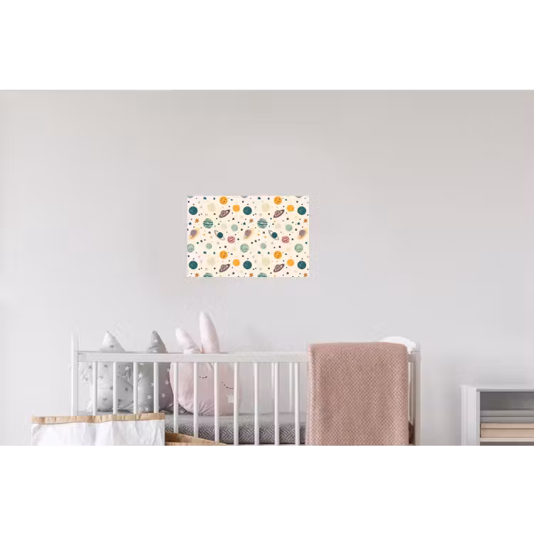 Planeten - Retro - Kleurrijk Muursticker klein 286 -kinderkamer