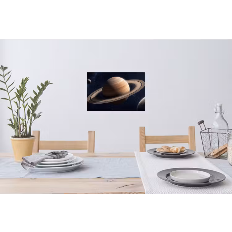 Planeten - Saturnus - Ruimte Muursticker klein -eettafel