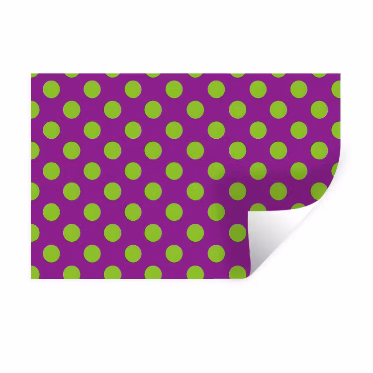 Stippen - Klassiek - Groen Muursticker klein 286 -3d