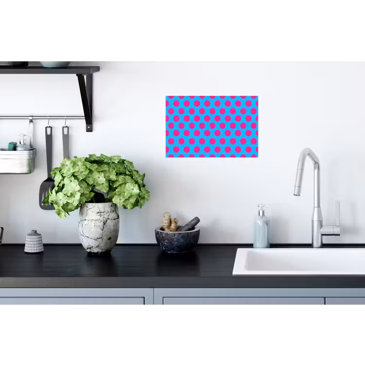 Stippen - Klassiek - Roze Muursticker klein 286 -keuken