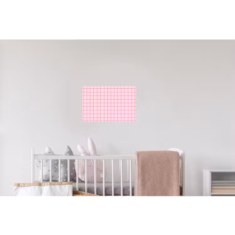 Raster - Patroon - Roze Muursticker klein 286 -kinderkamer