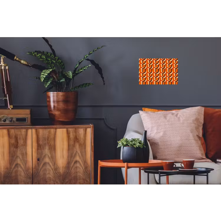 Retro - Modern - Kleurrijk Muursticker klein 286 -kamerbank