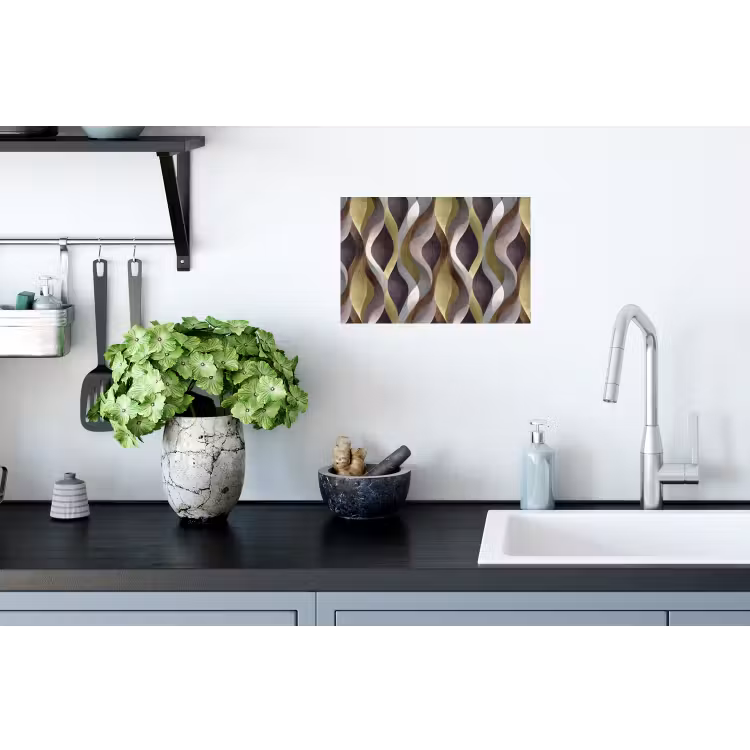 Retro - Banen - Kleurrijk Muursticker klein 286 -keuken