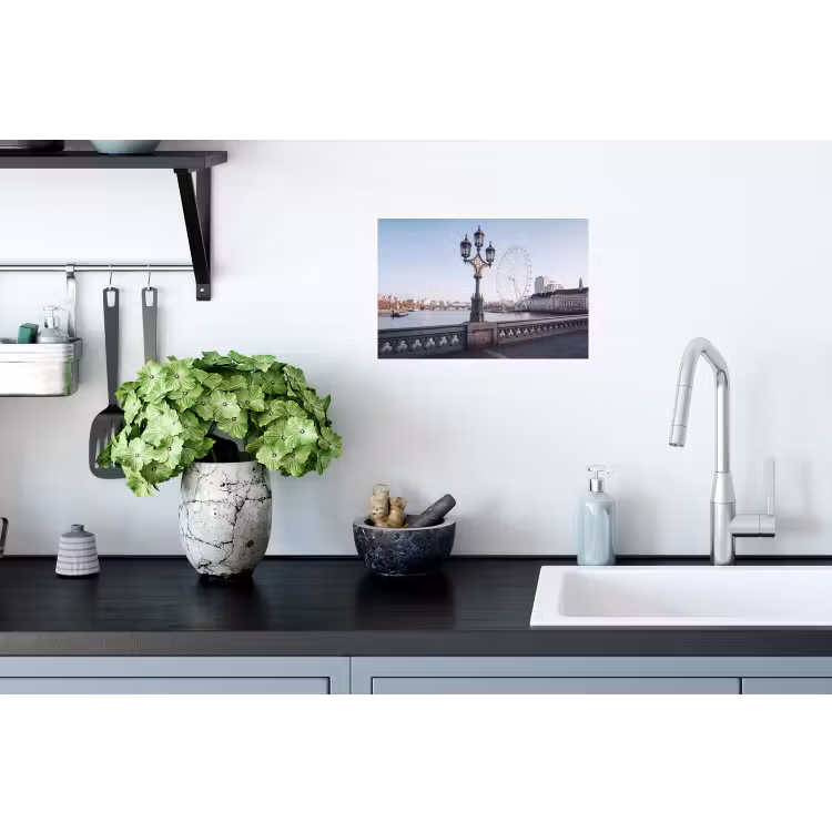 Reuzenrad - Londen - Stad - Architectuur - Brug Muursticker klein -keuken