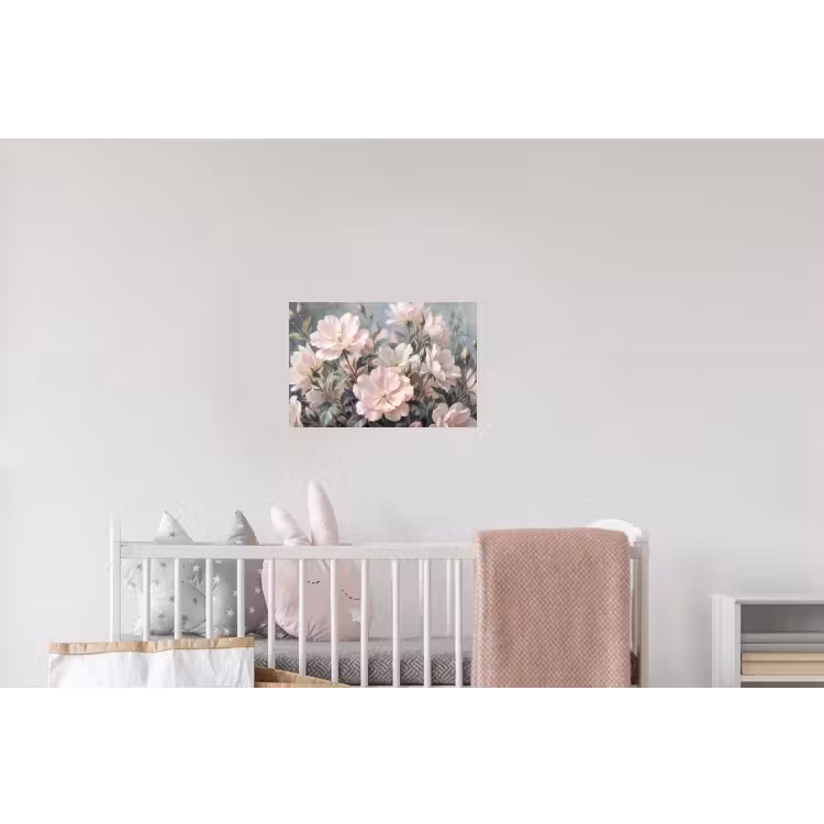 Rozen - Illustratie - Roze Muursticker klein -kinderkamer