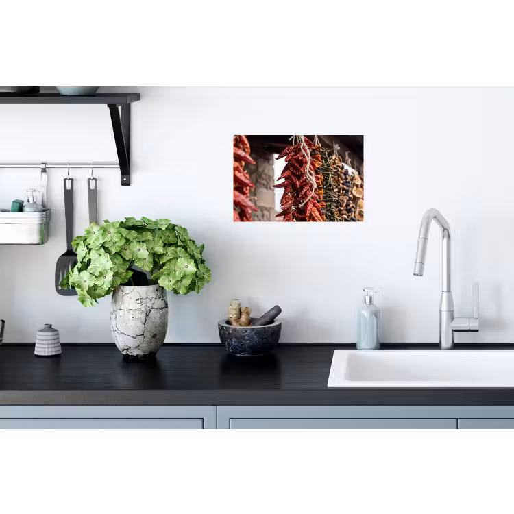 Wandtattoo – Rote Chilischoten – Essen - Rode pepers - Eten Muursticker klein