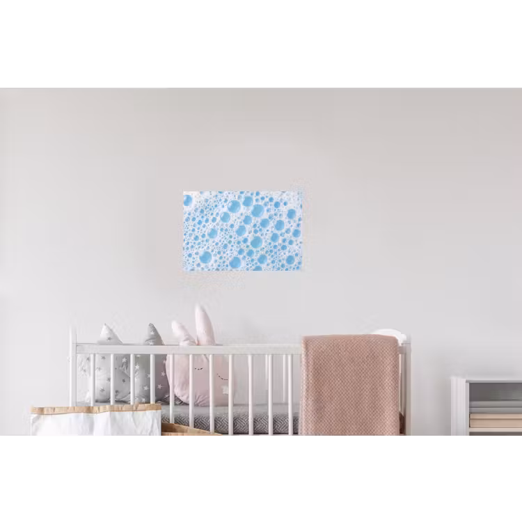 Schuim - Bubbels - Blauw Muursticker klein -kinderkamer