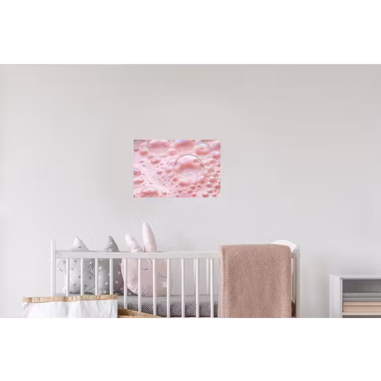 Schuim - Structuur - Roze Muursticker klein -kinderkamer