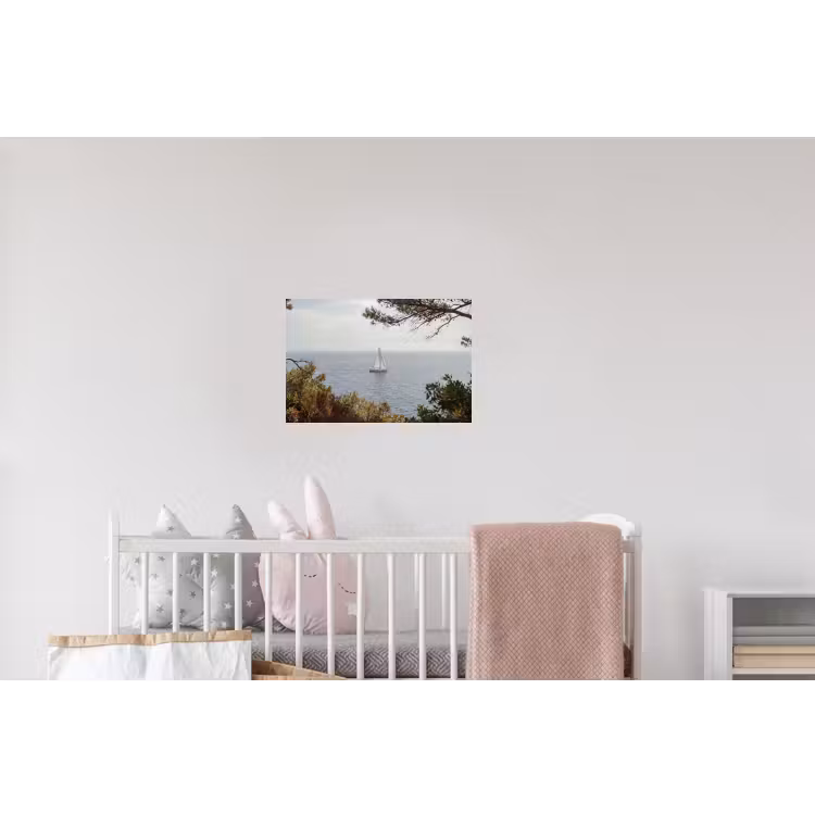 Wandtattoo – Segelboot – Bäume – Wasser - Zeilboot - bomen - water Muursticker klein