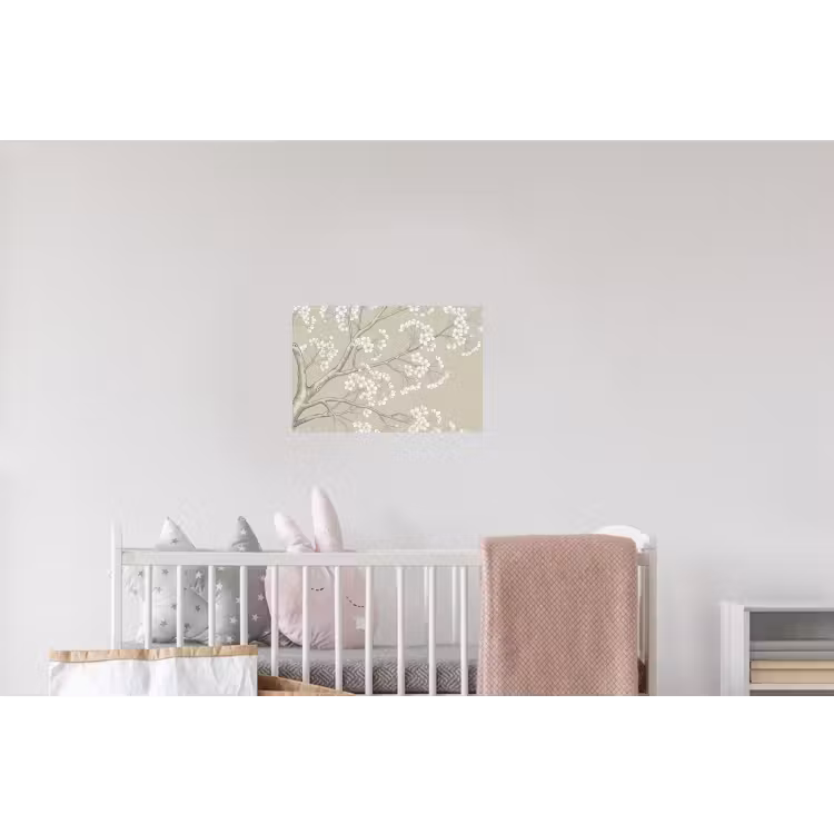 Sereen - Bloesem - Wit Muursticker klein -kinderkamer