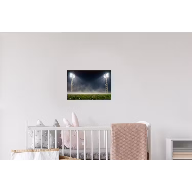 Stadion - Lichtmast - Sport - Nacht Muursticker klein -kinderkamer