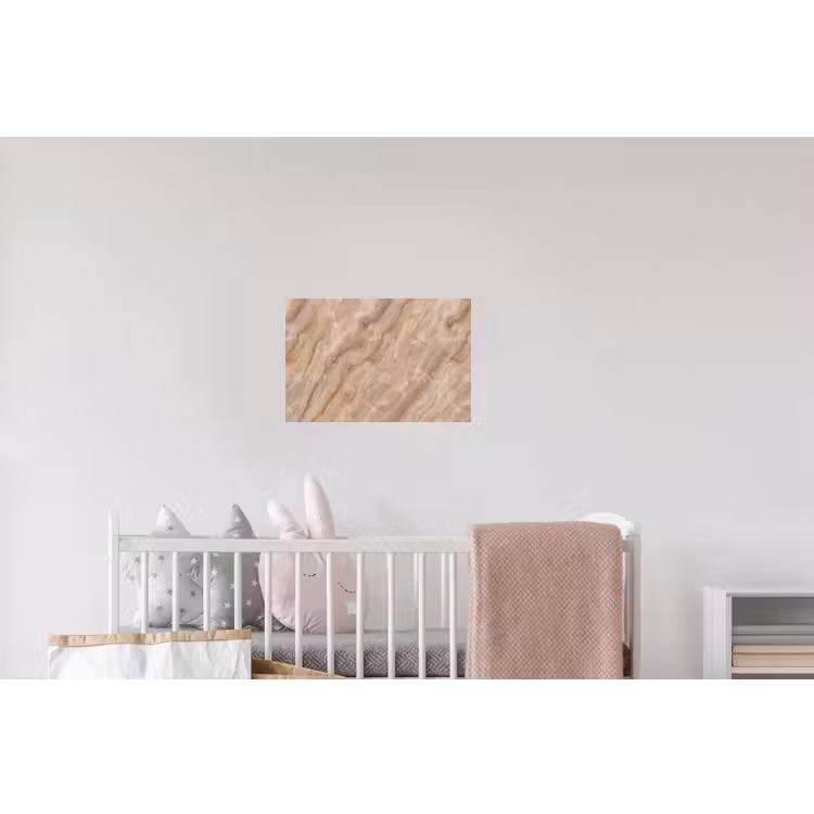 Steen - Ader - Natuur - Modern - Beige Muursticker klein -kinderkamer
