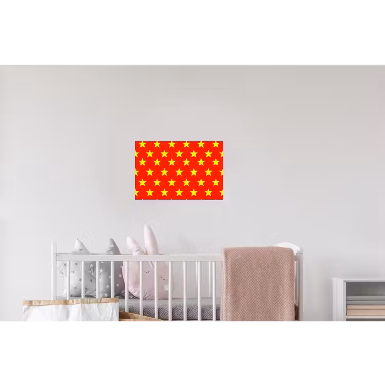 Ster - Patroon - Geel Muursticker klein 286 -kinderkamer