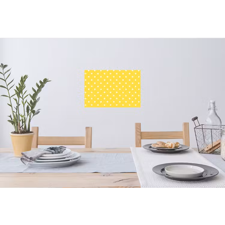 Sterren - Patroon - Minimalistisch - Geel Muursticker klein 286 -eettafel