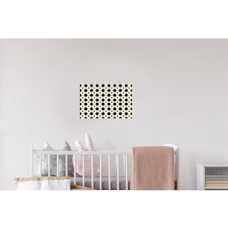 Stervormen - Geometrisch - Zwart Muursticker klein 286 -kinderkamer