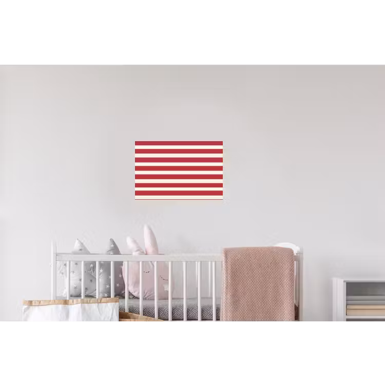 Strepen - Patroon - Rood Muursticker klein 286 -kinderkamer