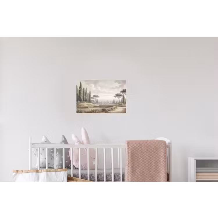 Vallei - Tuin - Natuur - Groen Muursticker klein -kinderkamer