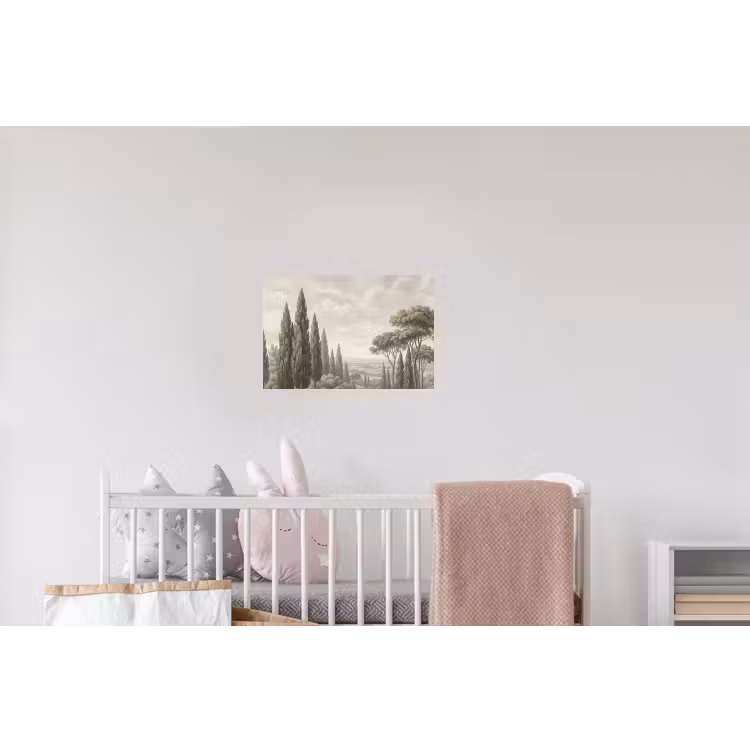 Vallei - Bos - Natuur - Groen Muursticker klein -kinderkamer