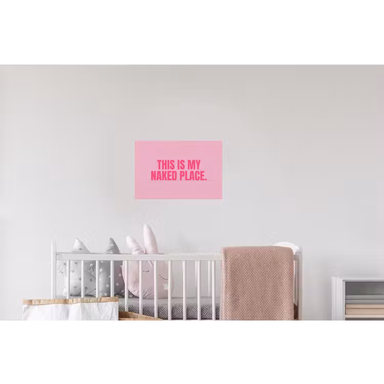 Tekst - Modern - Roze Muursticker klein -kinderkamer