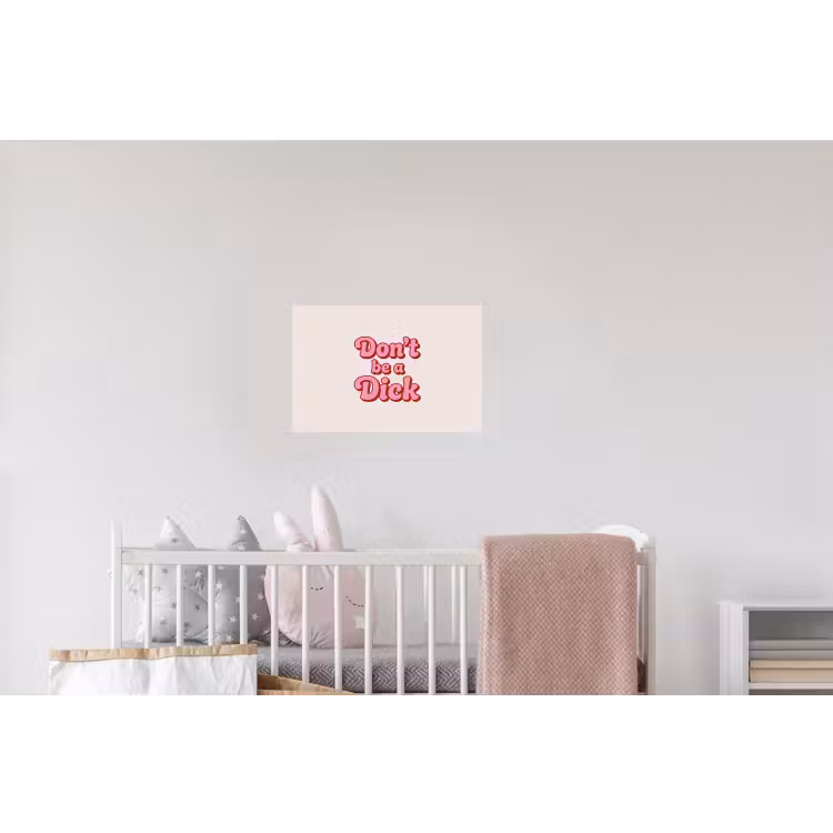 Tekst - Boodschap - Roze Muursticker klein -kinderkamer