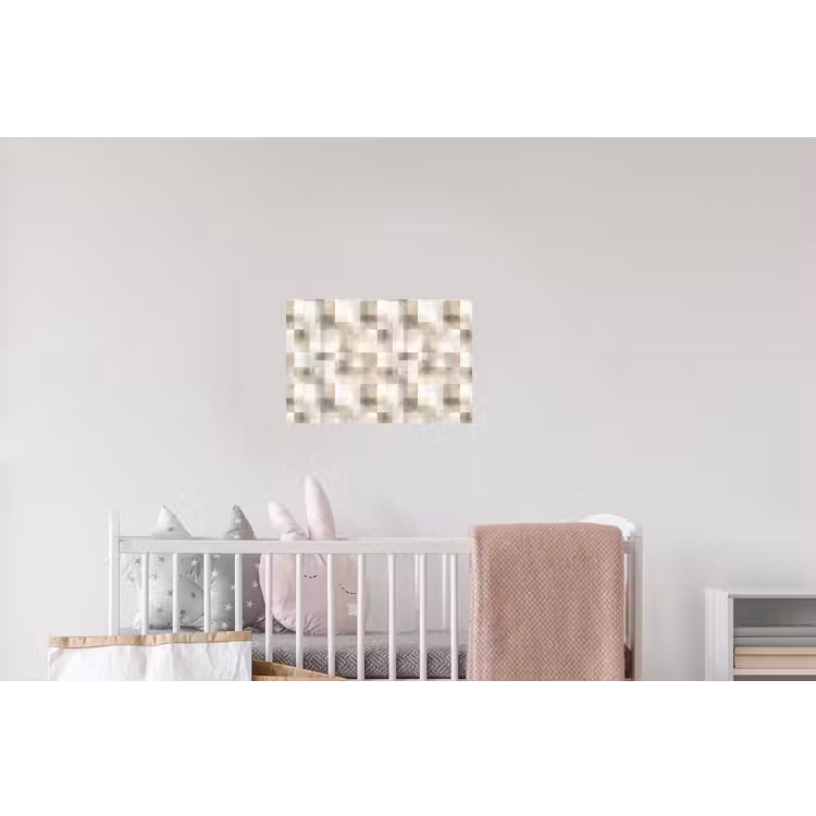 Textuur - Linnen - Beige Muursticker klein 286 -kinderkamer