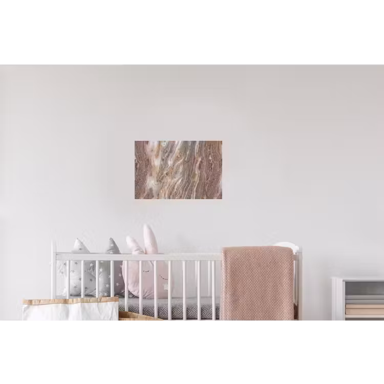 Textuur - Steen - Abstract - Beige Muursticker klein -kinderkamer