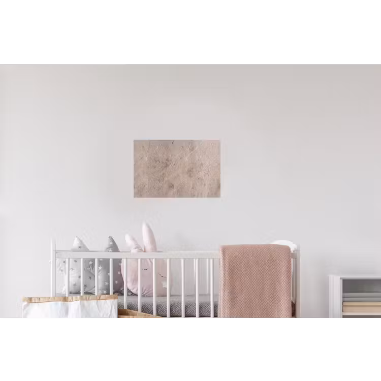 Textuur - Steen - Patroon - Rustiek - Beige Muursticker klein -kinderkamer