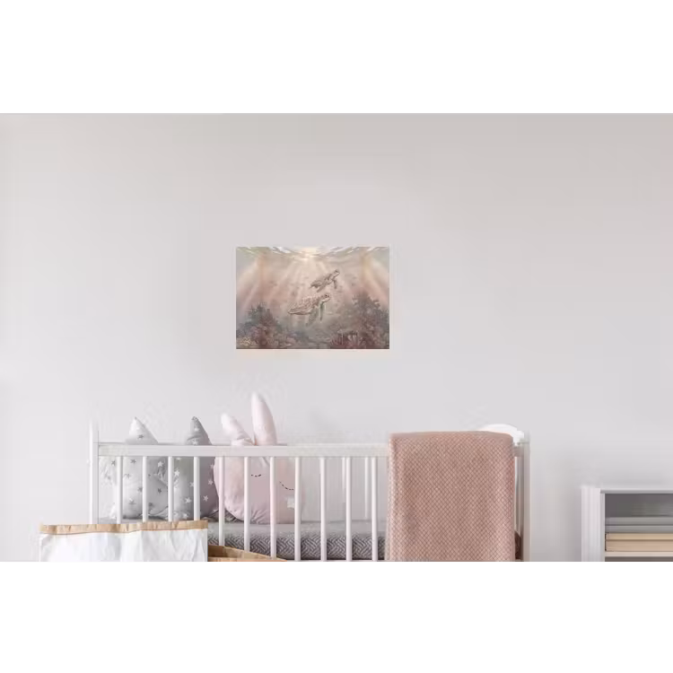 Dier - Onderwater - Oceaan - Illustratie - Zeeleven Muursticker klein -kinderkamer