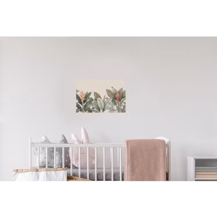 Tropisch - Planten - Modern - Groen Muursticker klein -kinderkamer