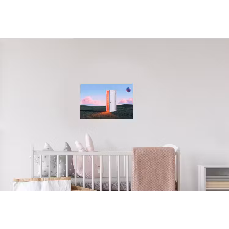 Wandtattoo – Tür – Fantasie – Raum - Deur - Fantasie - Ruimte Muursticker klein