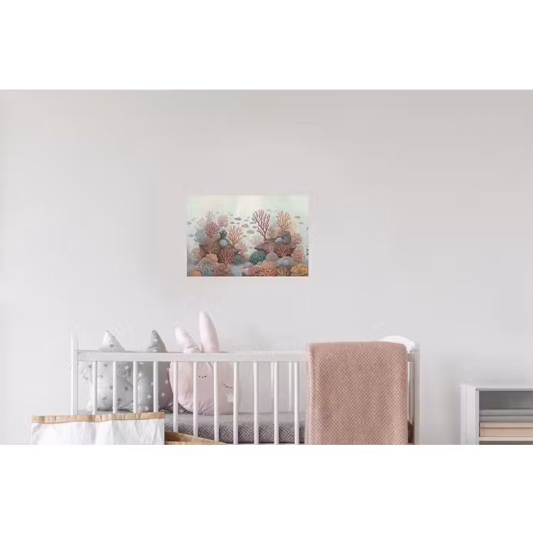 Onderwater - Koraal - Vis - Natuur Muursticker klein -kinderkamer