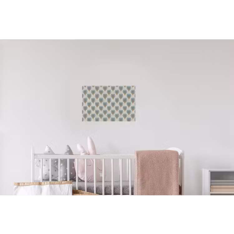 Waaier - Klassiek - Blauw Muursticker klein 286 -kinderkamer