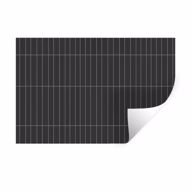 Verticaal - Wandtegel - Donkergrijs Muursticker klein 286 -3d