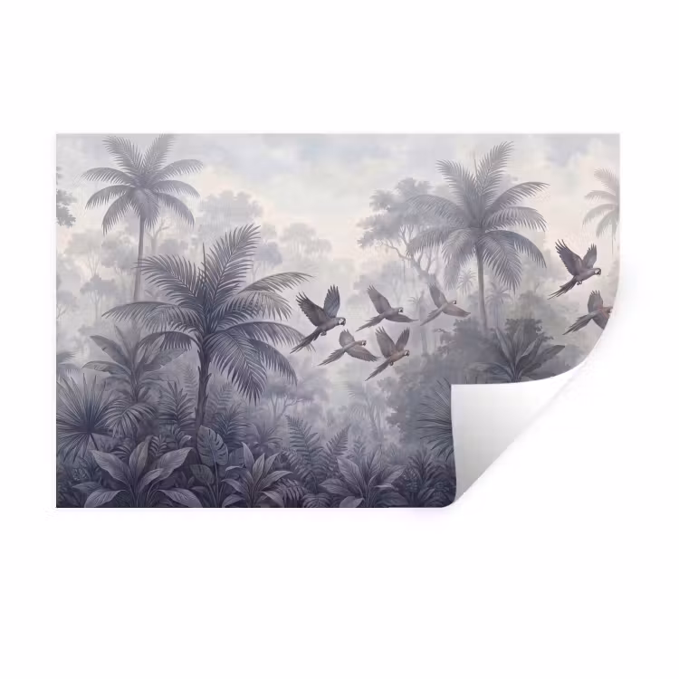 Vogel - Vliegend - Jungle - Vintage - Dieren Muursticker klein -3d