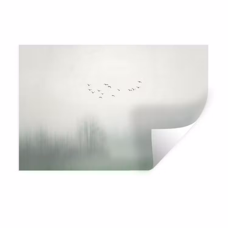Vogel - Vlucht - Natuur - Minimalistisch Muursticker klein -3d