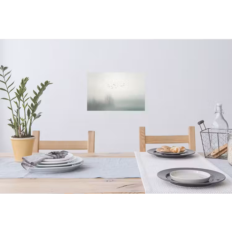 Vogel - Vlucht - Natuur - Minimalistisch Muursticker klein -eettafel