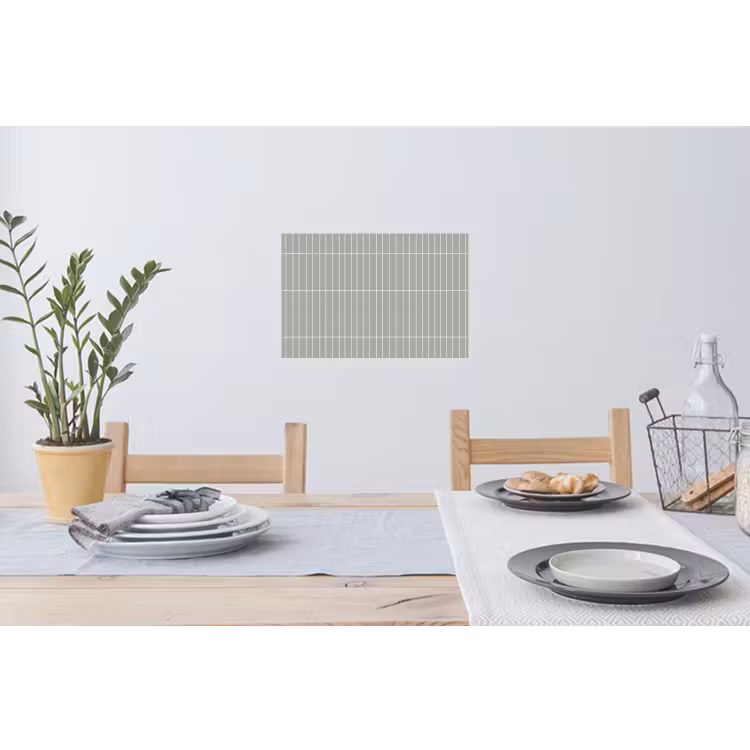 Wandtegel - Verticaal - Lichtgrijs Muursticker klein 286 -eettafel