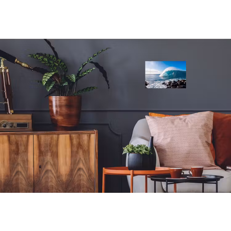 Golf - Oceaan - Brekend - Water - Blauw Muursticker klein -kamerbank