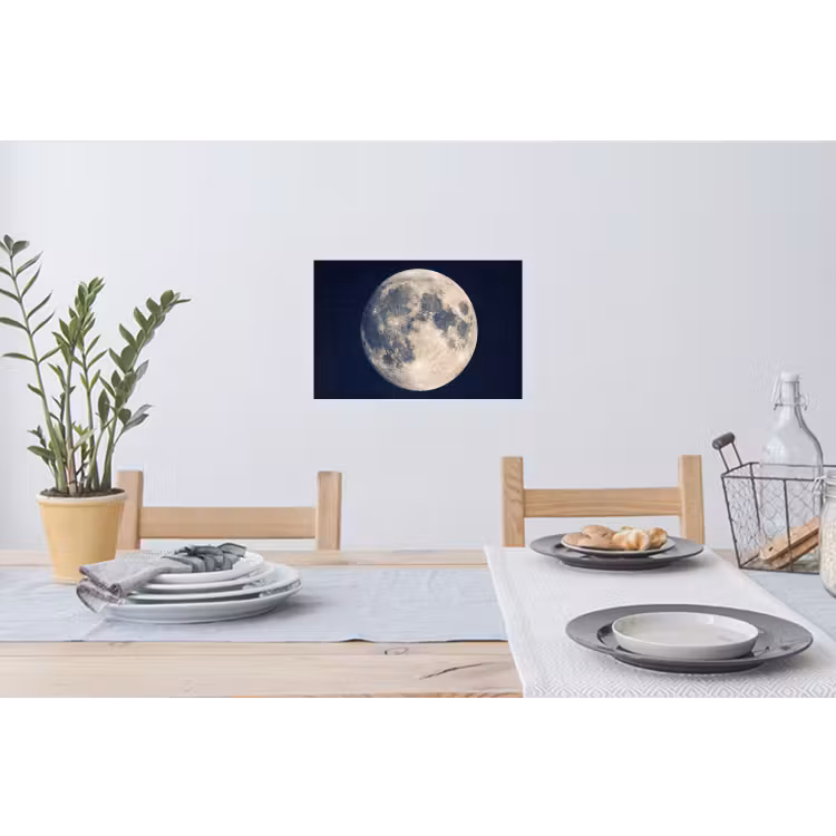 Ruimte - Maan - Kosmos Muursticker klein -eettafel