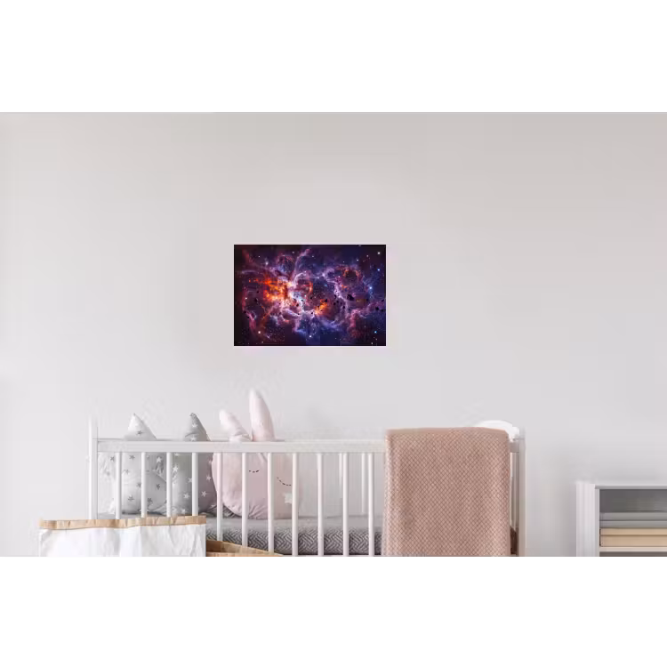 Space - Stars - Abstract - Colorful Muursticker klein -kinderkamer