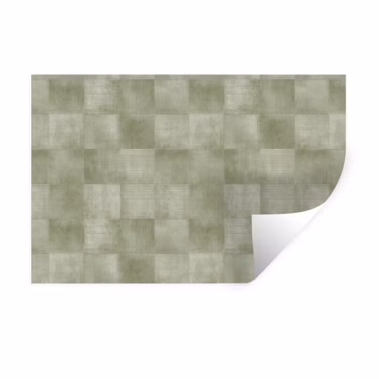 Vlakken - Rustiek - Groen Muursticker klein 286 -3d