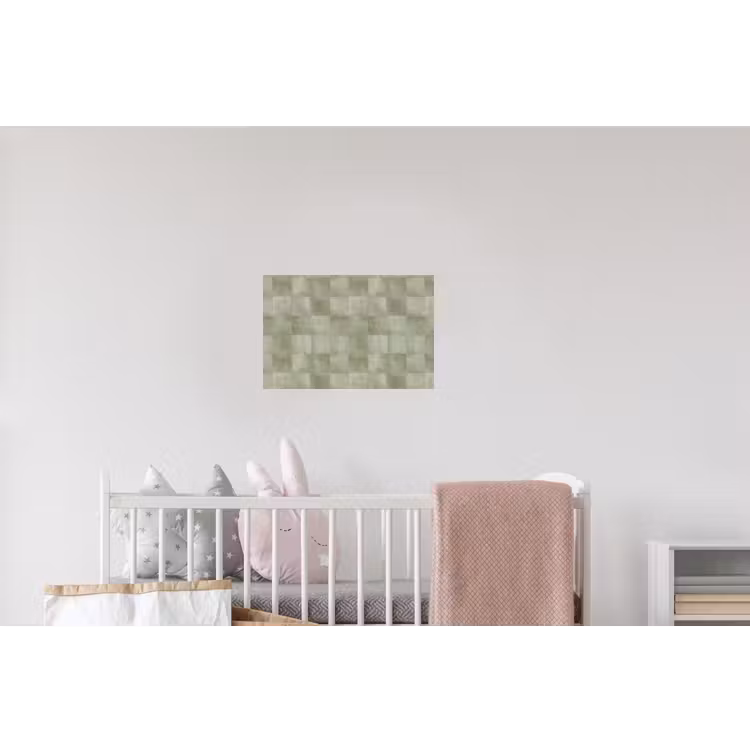 Vlakken - Rustiek - Groen Muursticker klein 286 -kinderkamer